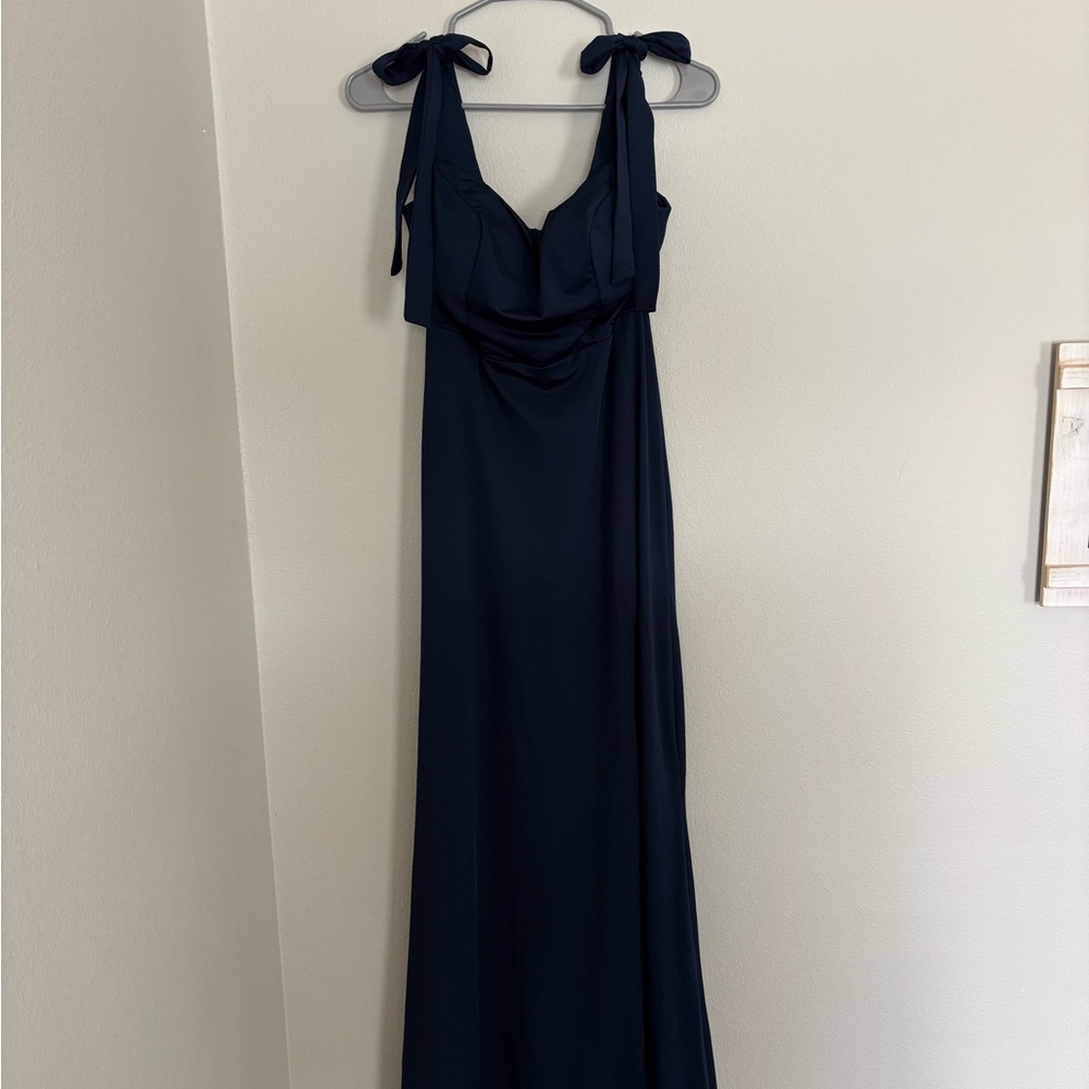 Elegant Navy Blue Maxi Dress